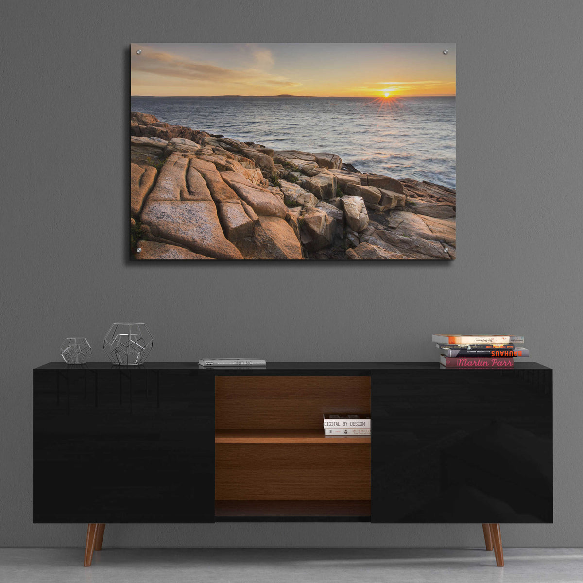 Epic Art 'Acadia Sunrise' by Alan Majchrowicz, Acrylic Glass Wall Art,36x24