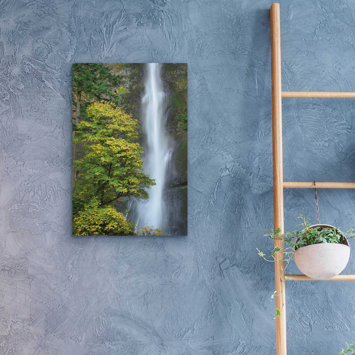 Epic Art 'Multnomah Falls color' by Alan Majchrowicz, Acrylic Glass Wall Art,16x24