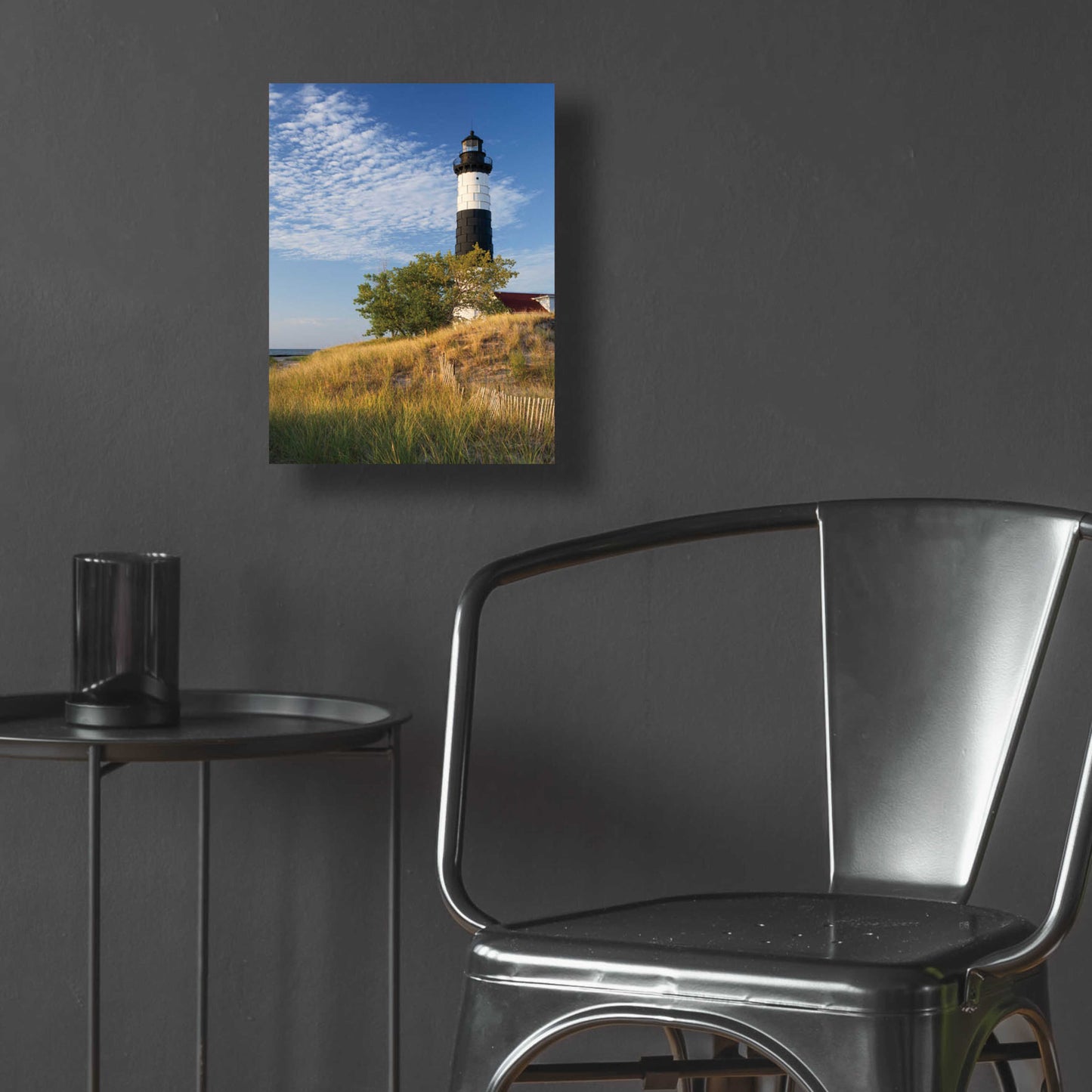 Epic Art 'Big Sable Point Lighthouse II' by Alan Majchrowicz, Acrylic Glass Wall Art,12x16