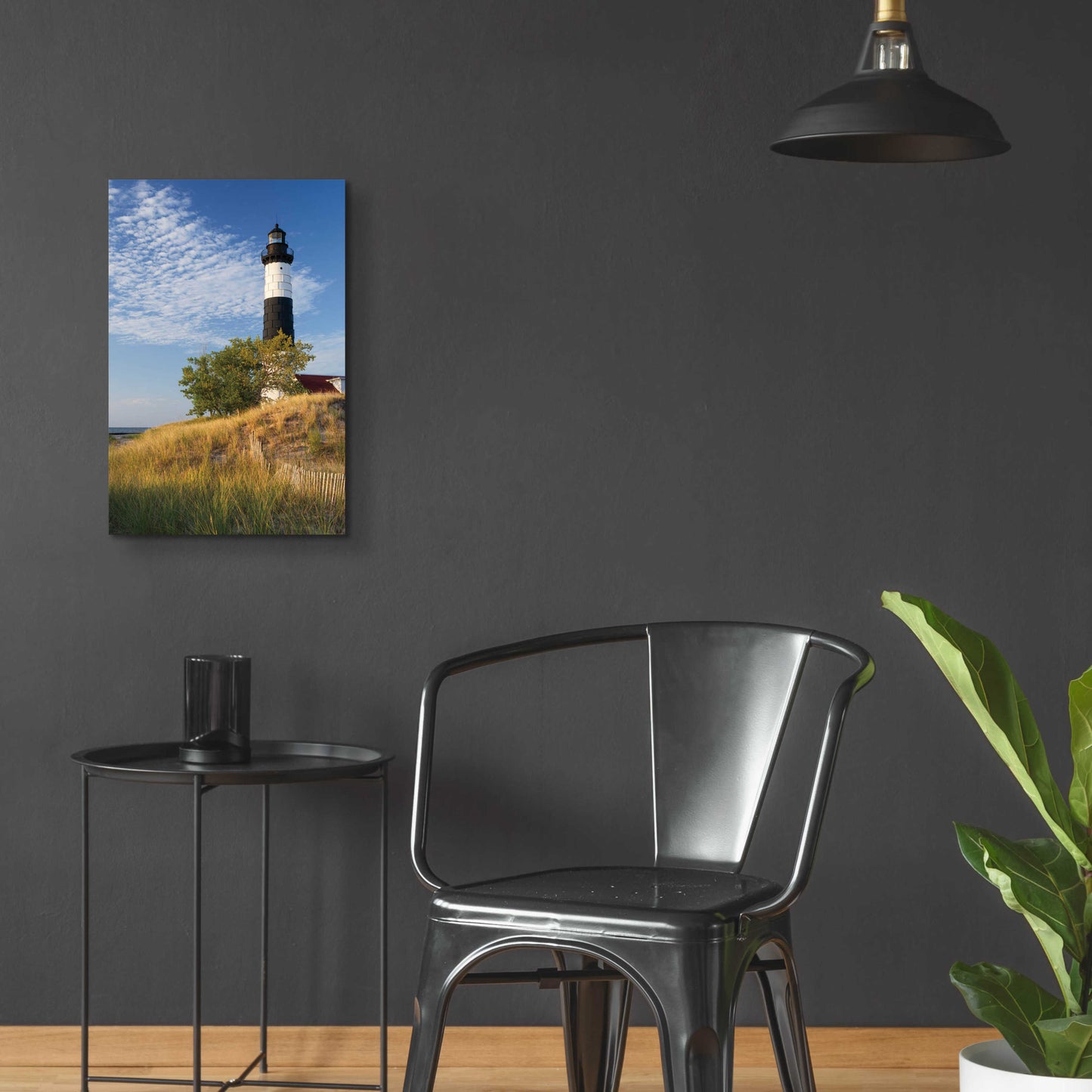 Epic Art 'Big Sable Point Lighthouse II' by Alan Majchrowicz, Acrylic Glass Wall Art,16x24