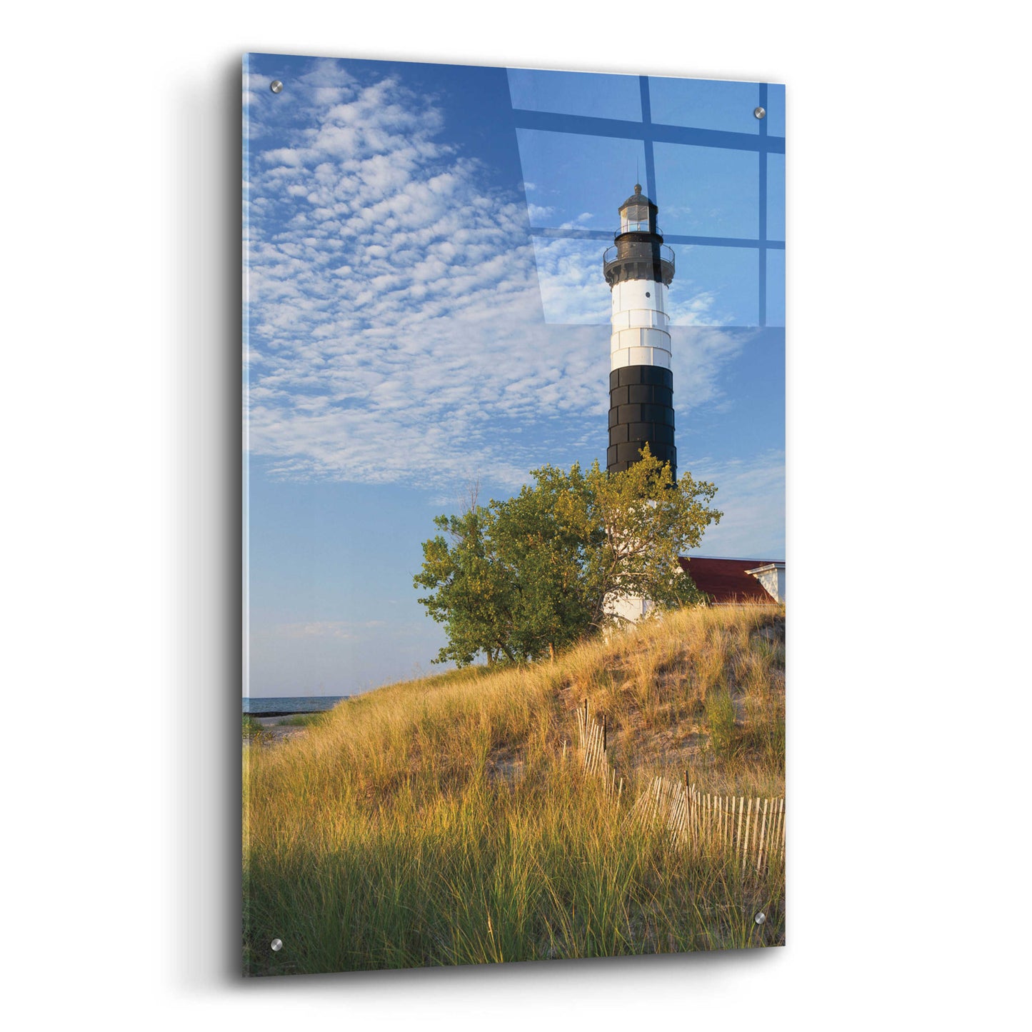 Epic Art 'Big Sable Point Lighthouse II' by Alan Majchrowicz, Acrylic Glass Wall Art,24x36