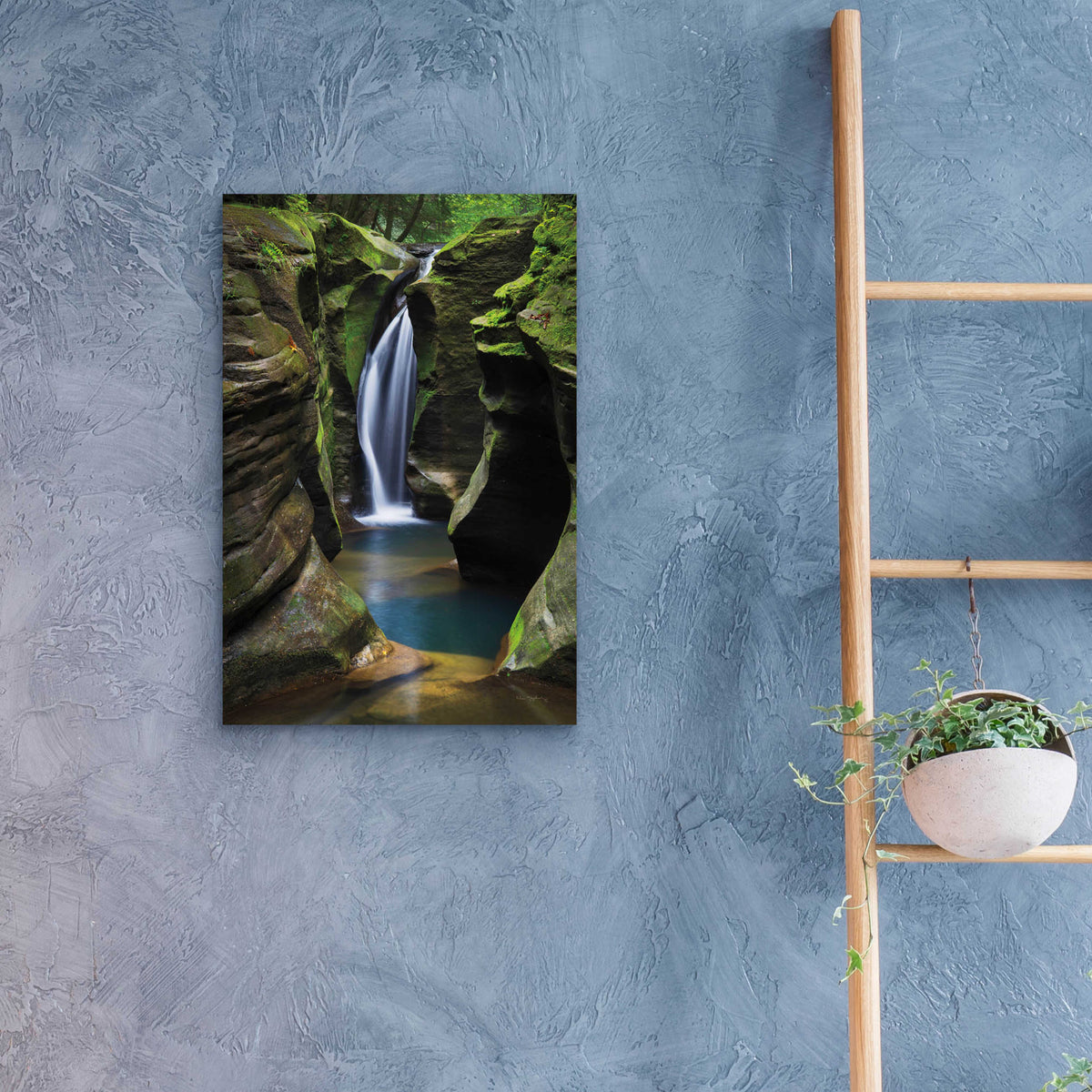 Epic Art 'Corkscrew Falls Ohio' by Alan Majchrowicz, Acrylic Glass Wall Art,16x24