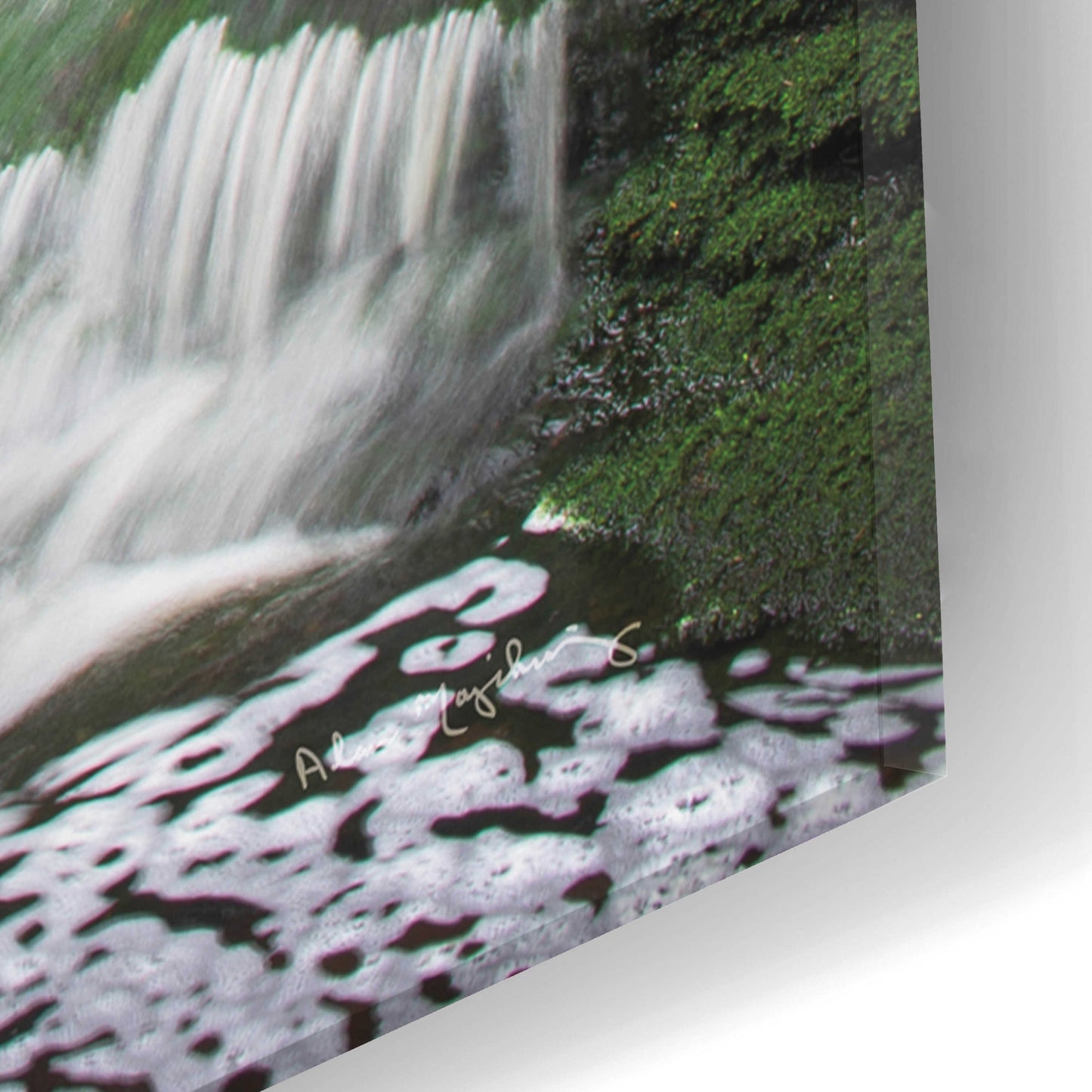 Epic Art 'Elakala Falls West I' by Alan Majchrowicz, Acrylic Glass Wall Art,16x24