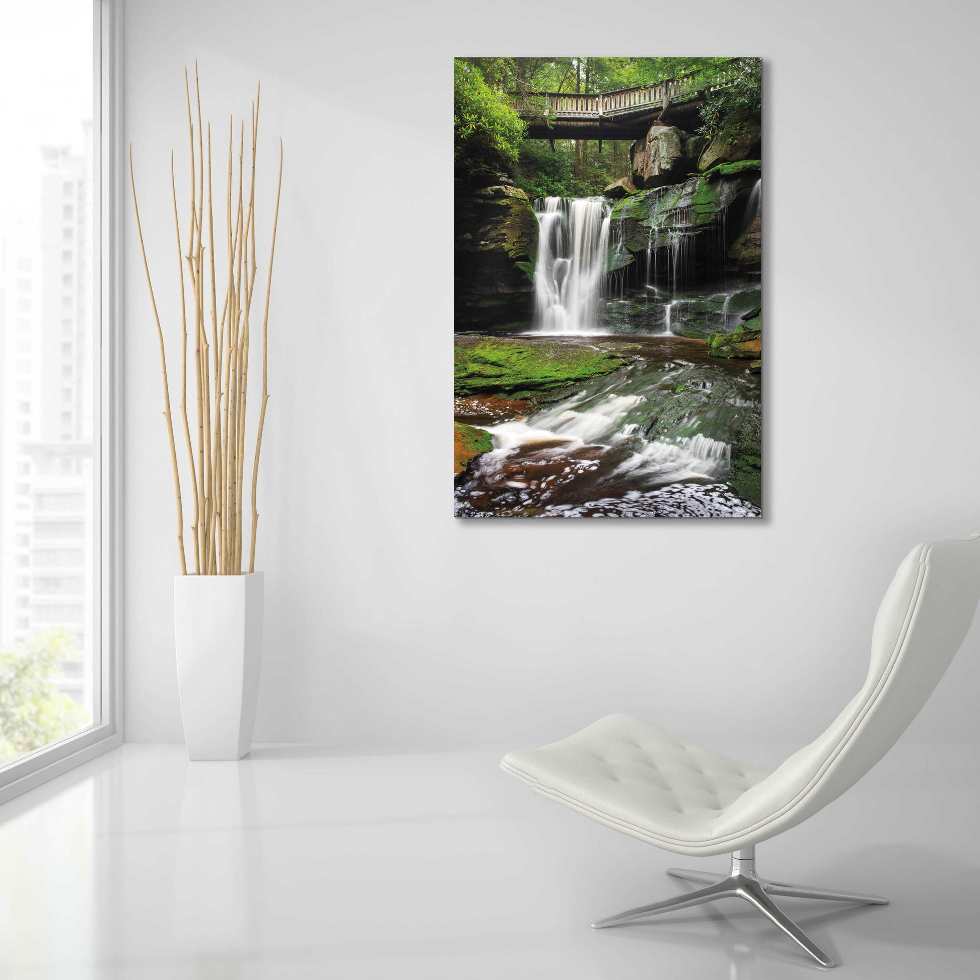 Epic Art 'Elakala Falls West I' by Alan Majchrowicz, Acrylic Glass Wall Art,24x36