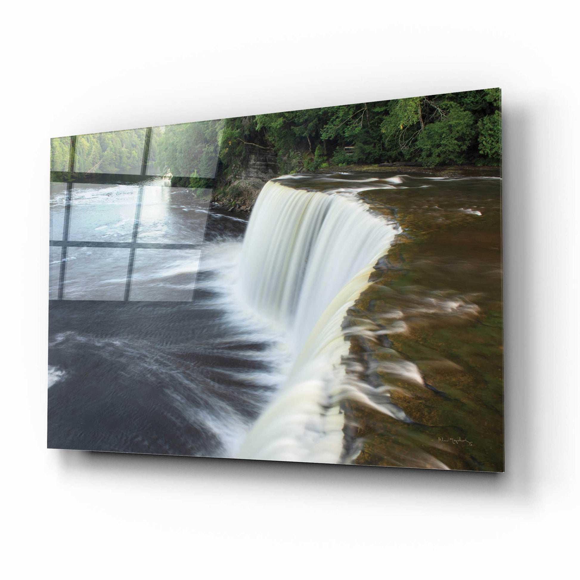 Epic Art 'Tahquamenon Falls Michigan I' by Alan Majchrowicz, Acrylic Glass Wall Art,16x12