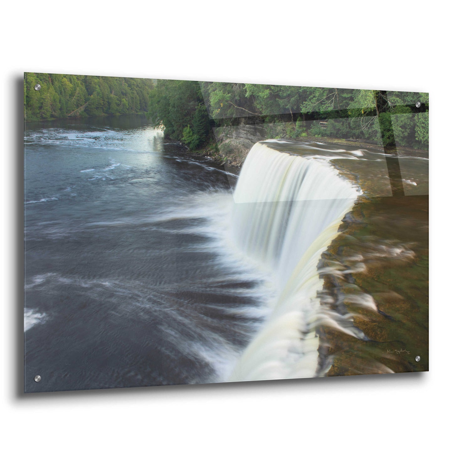 Epic Art 'Tahquamenon Falls Michigan I' by Alan Majchrowicz, Acrylic Glass Wall Art,36x24