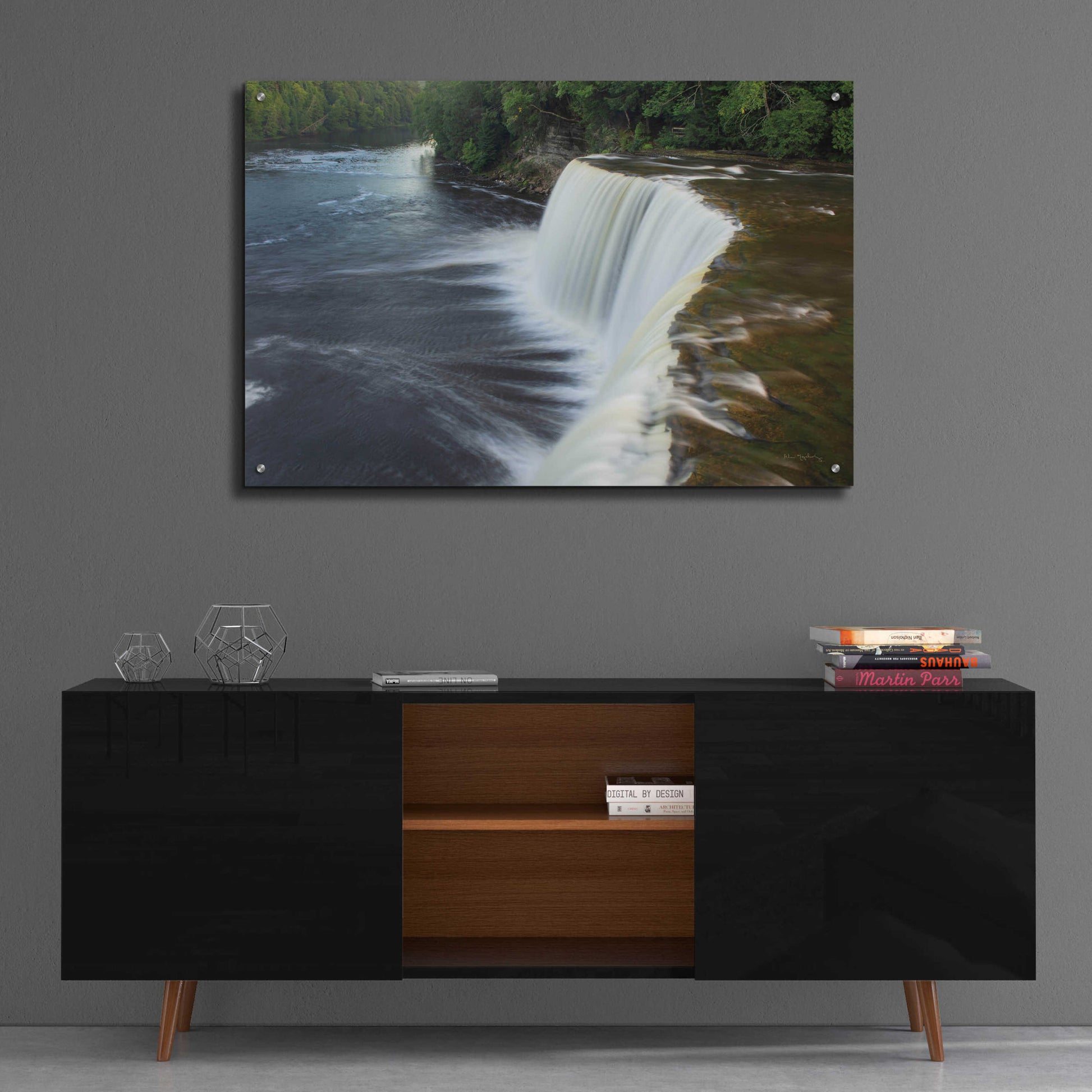 Epic Art 'Tahquamenon Falls Michigan I' by Alan Majchrowicz, Acrylic Glass Wall Art,36x24