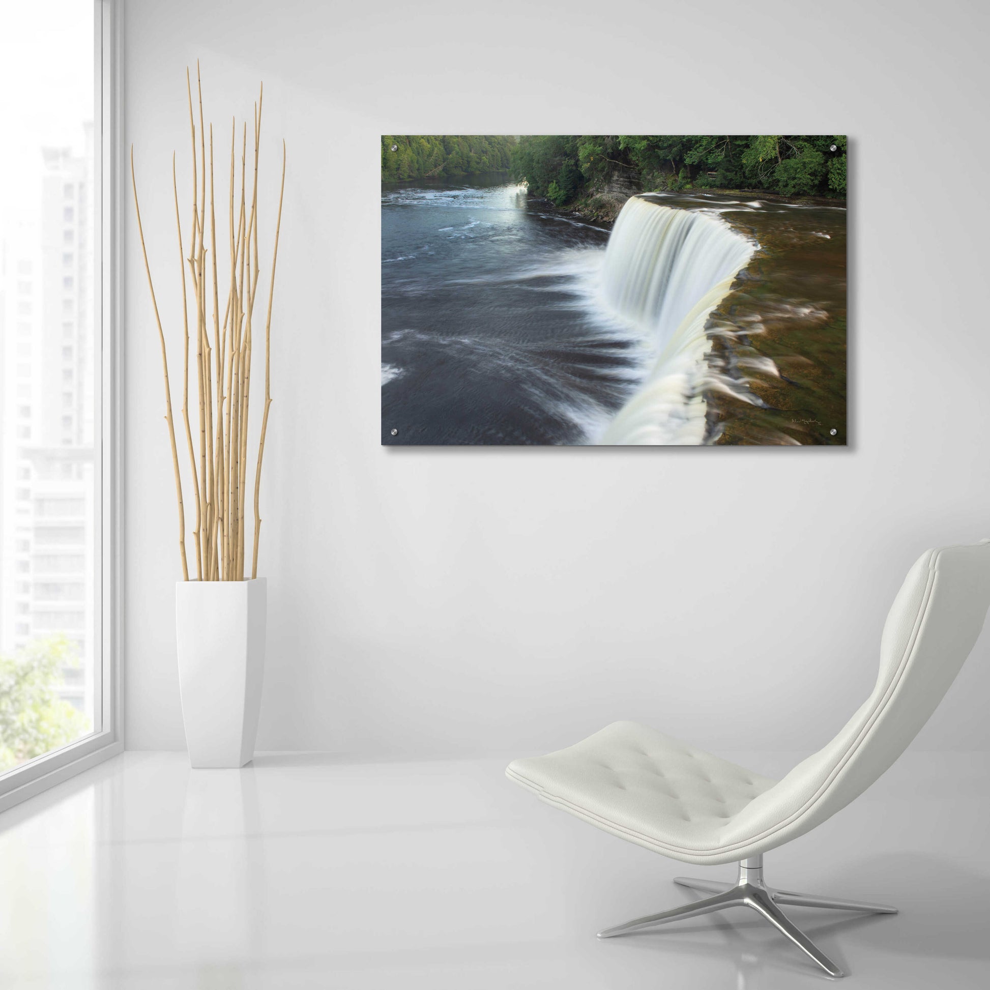 Epic Art 'Tahquamenon Falls Michigan I' by Alan Majchrowicz, Acrylic Glass Wall Art,36x24