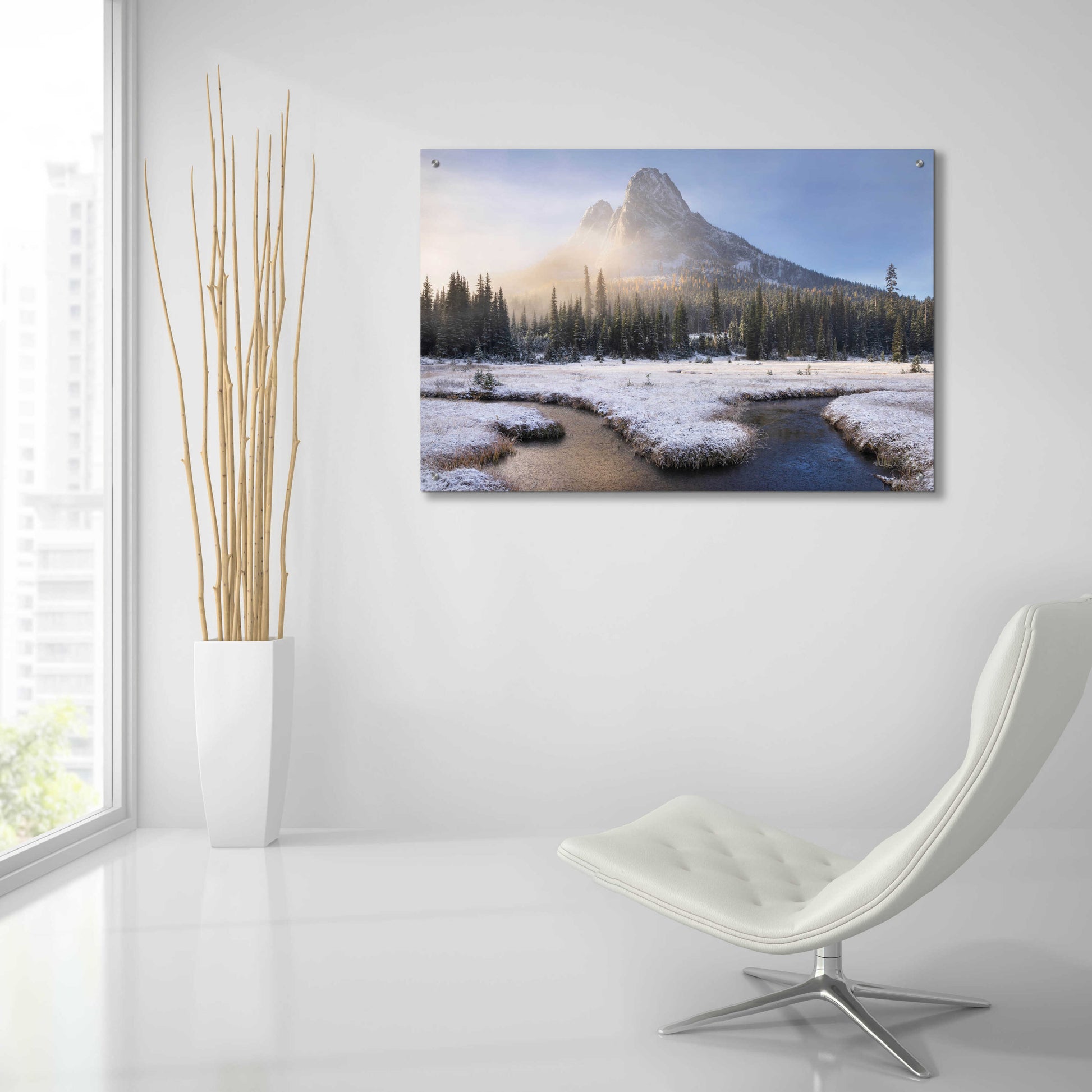 Epic Art 'Liberty Bell Mountain I' by Alan Majchrowicz, Acrylic Glass Wall Art,36x24