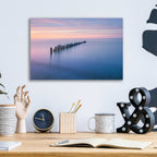 Epic Art 'Lake Superior Old Pier IV' by Alan Majchrowicz, Acrylic Glass Wall Art,16x12