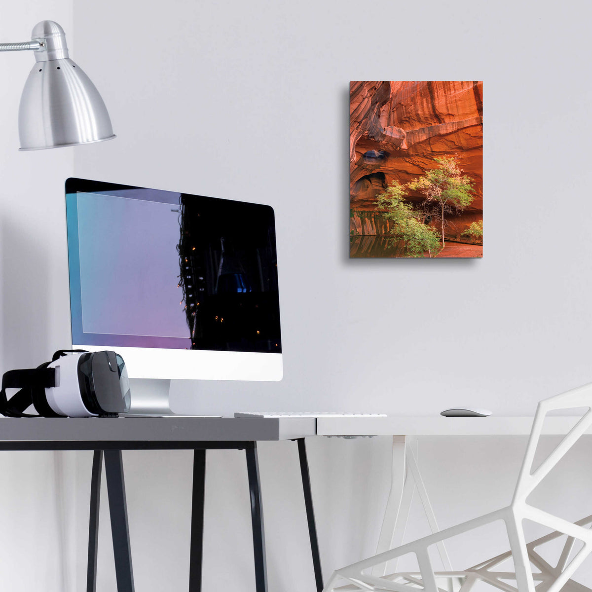 Epic Art 'Neon Canyon III' by Alan Majchrowicz, Acrylic Glass Wall Art,12x16
