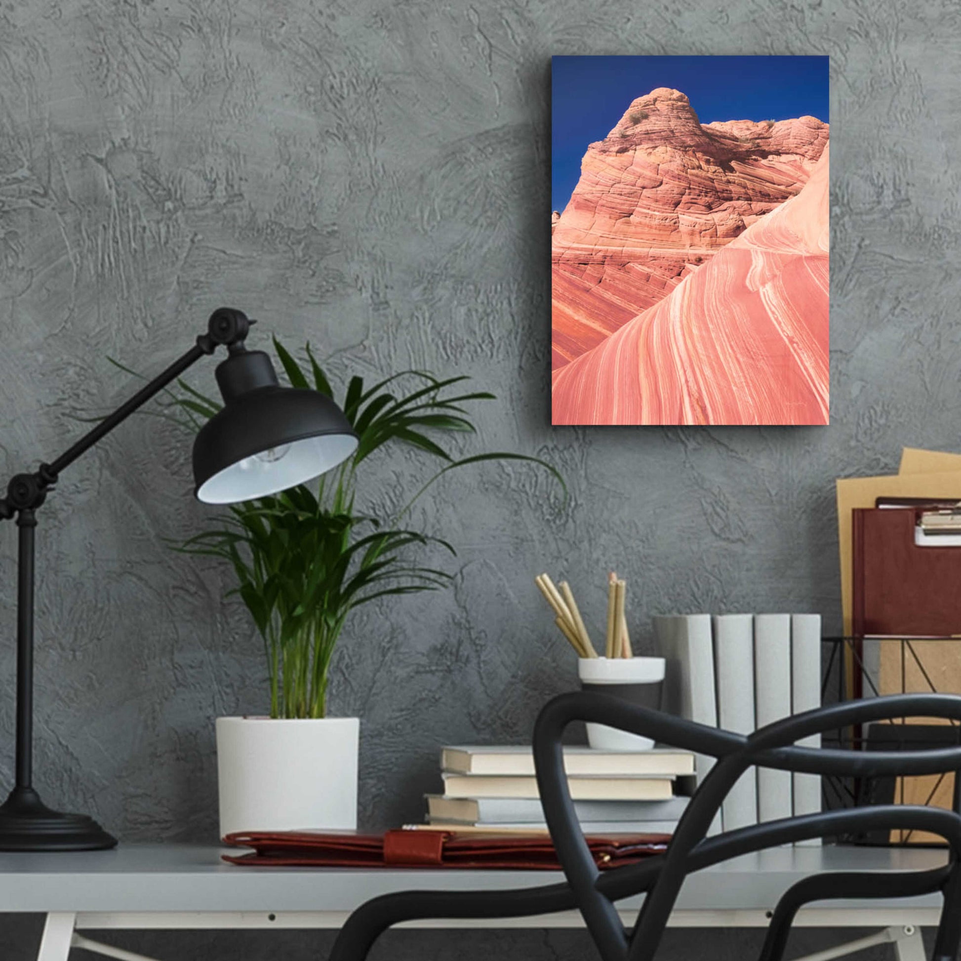 Epic Art 'Coyote Buttes I Blush' by Alan Majchrowicz, Acrylic Glass Wall Art,12x16