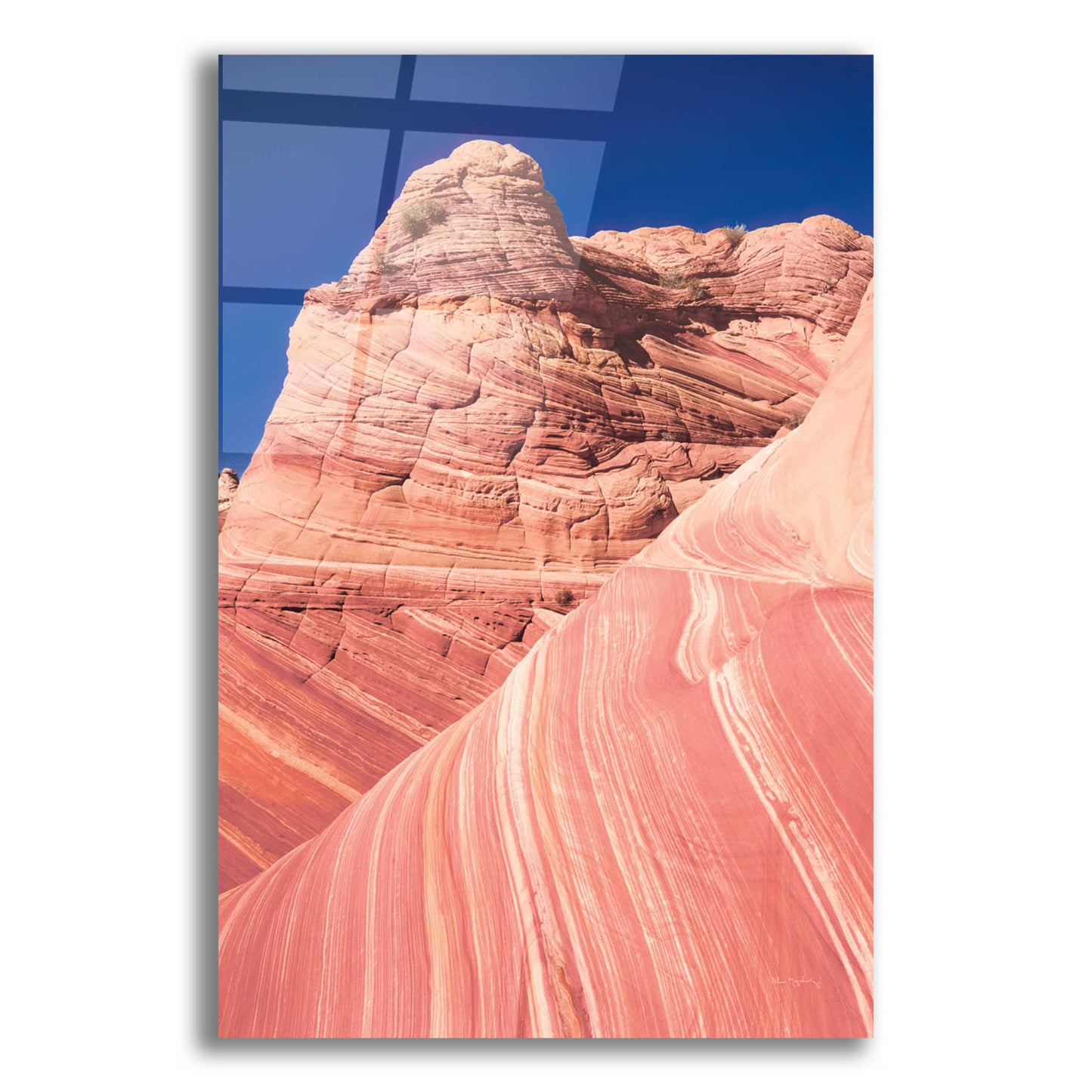 Epic Art 'Coyote Buttes I Blush' by Alan Majchrowicz, Acrylic Glass Wall Art,12x16