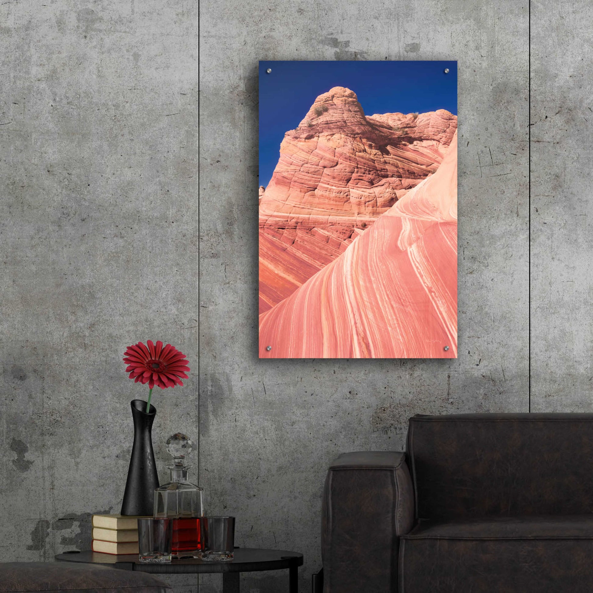 Epic Art 'Coyote Buttes I Blush' by Alan Majchrowicz, Acrylic Glass Wall Art,24x36