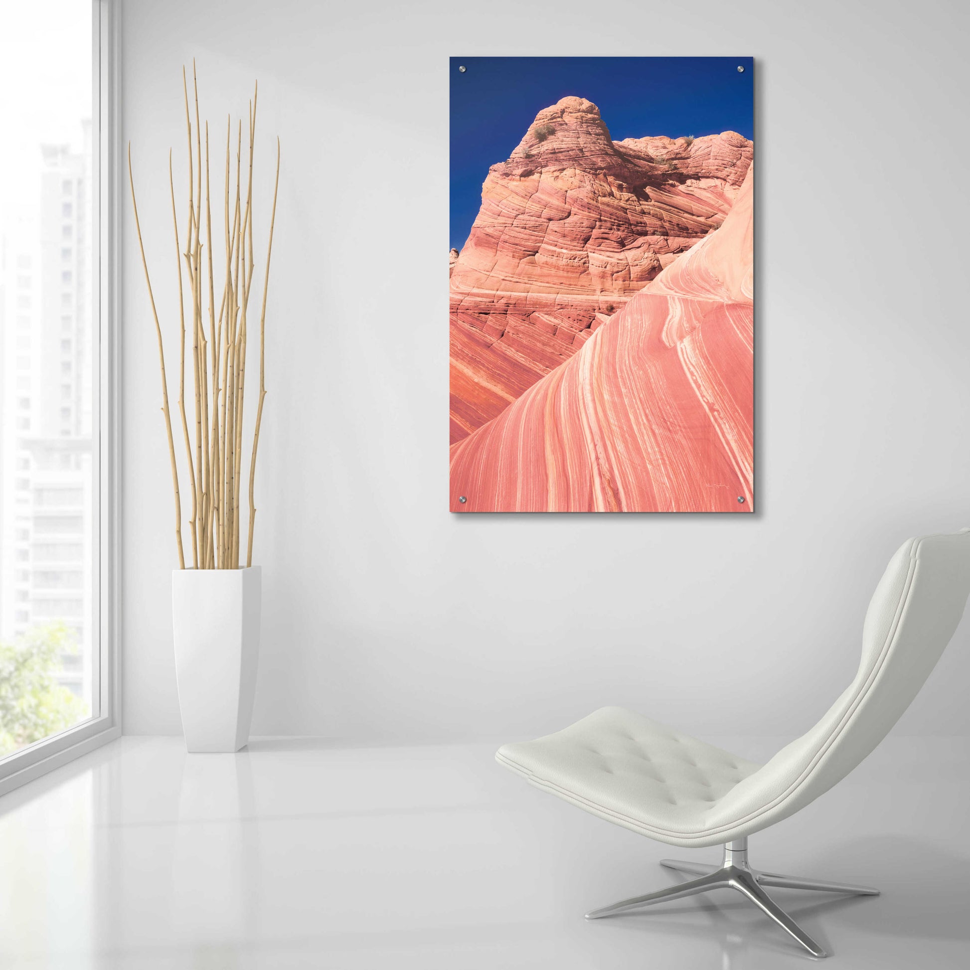 Epic Art 'Coyote Buttes I Blush' by Alan Majchrowicz, Acrylic Glass Wall Art,24x36