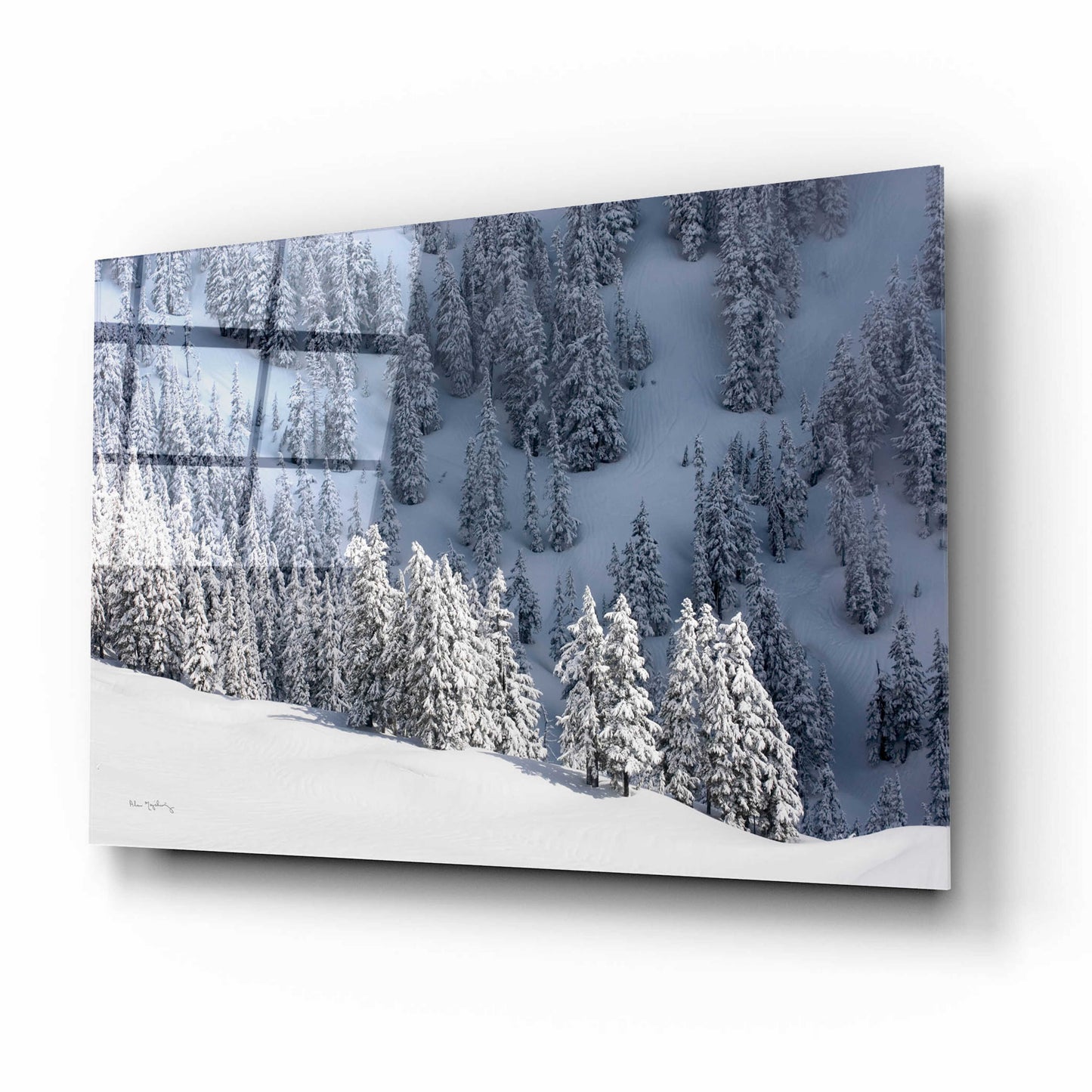 Epic Art 'North Cascades in Winter III' by Alan Majchrowicz, Acrylic Glass Wall Art,16x12