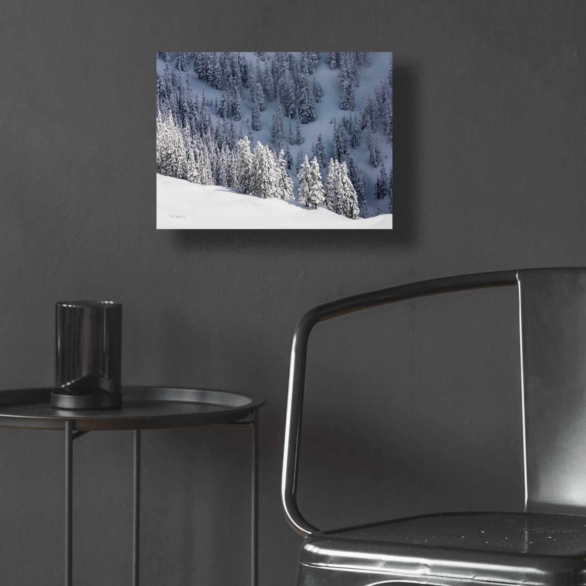 Epic Art 'North Cascades in Winter III' by Alan Majchrowicz, Acrylic Glass Wall Art,16x12