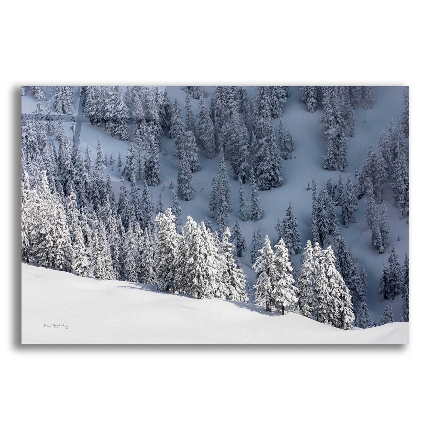 Epic Art 'North Cascades in Winter III' by Alan Majchrowicz, Acrylic Glass Wall Art,16x12