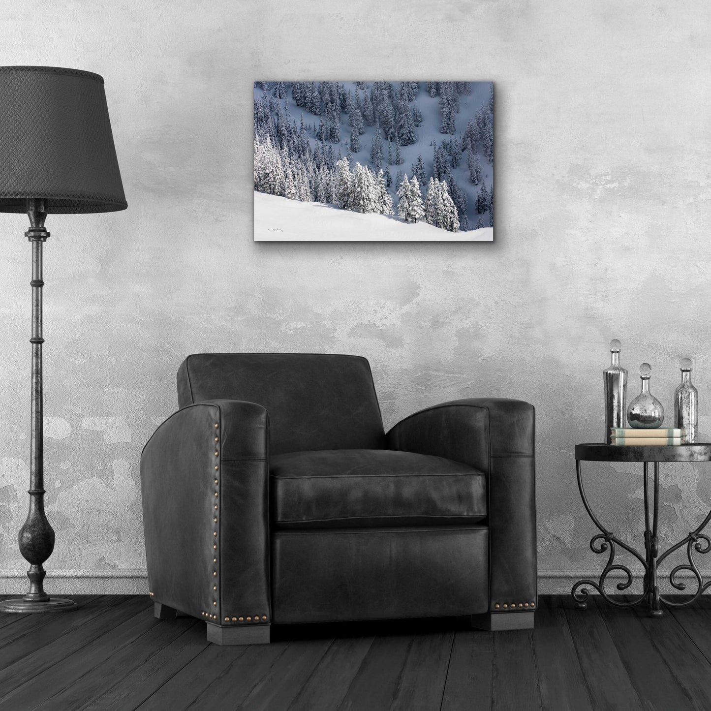 Epic Art 'North Cascades in Winter III' by Alan Majchrowicz, Acrylic Glass Wall Art,24x16