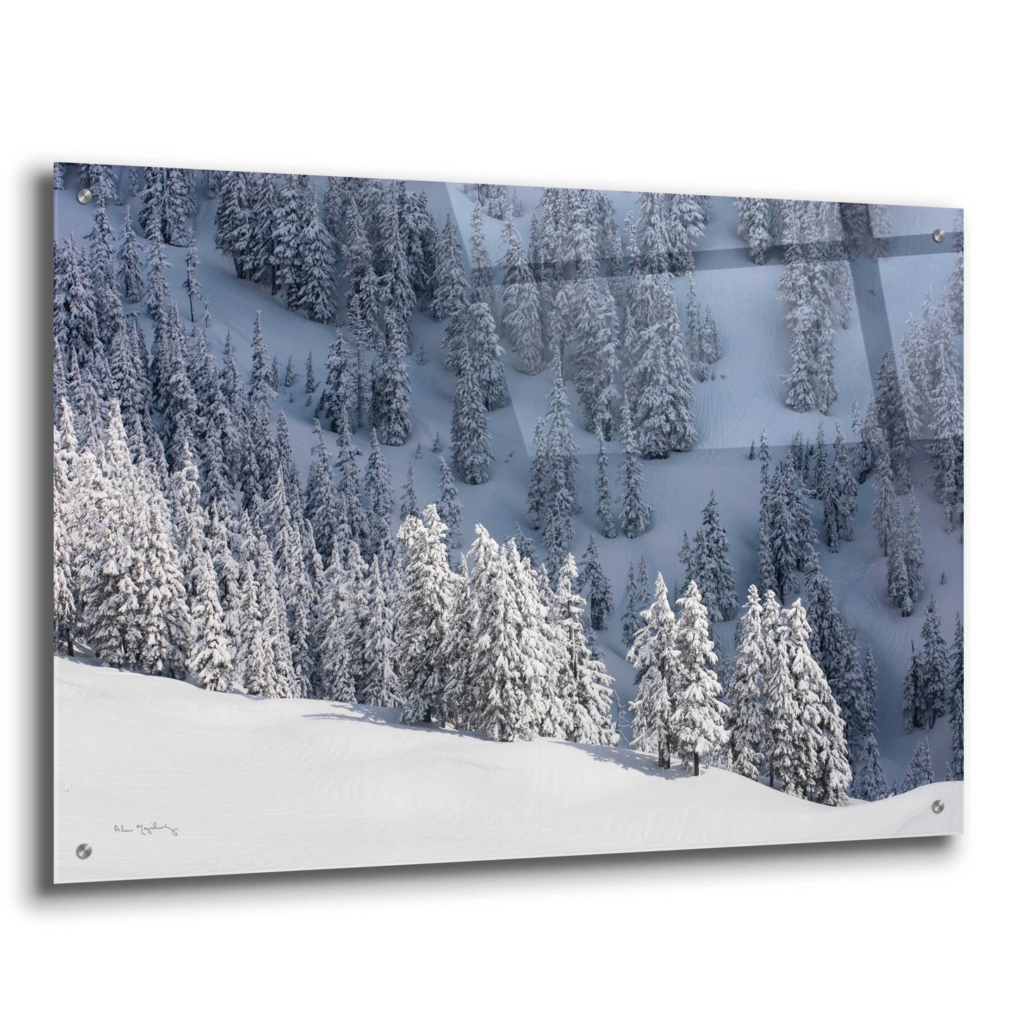 Epic Art 'North Cascades in Winter III' by Alan Majchrowicz, Acrylic Glass Wall Art,36x24