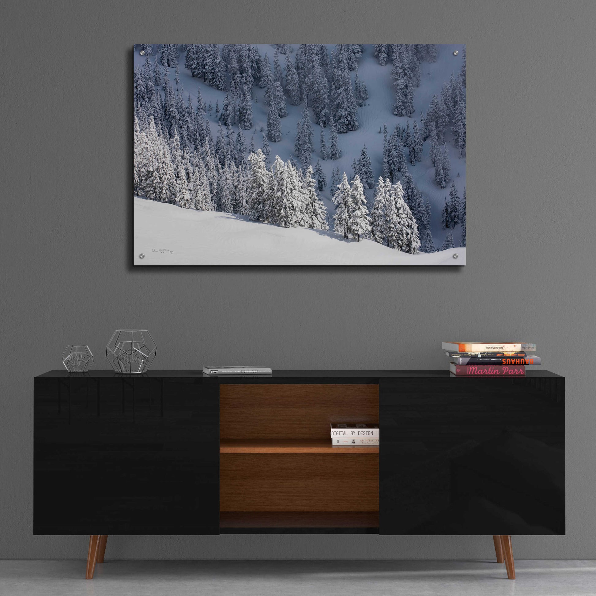 Epic Art 'North Cascades in Winter III' by Alan Majchrowicz, Acrylic Glass Wall Art,36x24