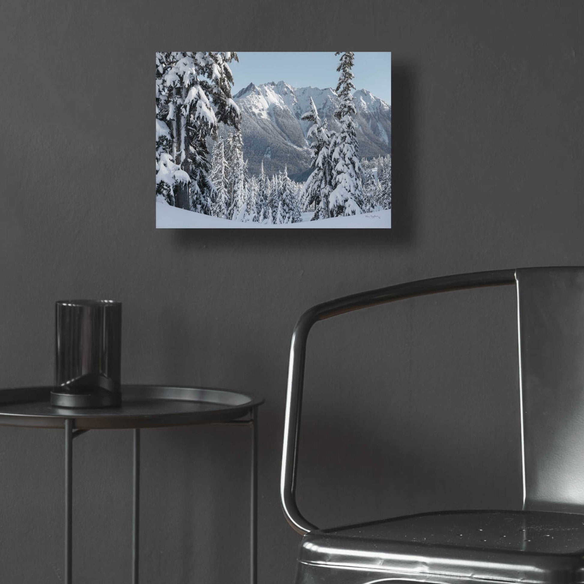 Epic Art 'Nooksack Ridge in Winter' by Alan Majchrowicz, Acrylic Glass Wall Art,16x12