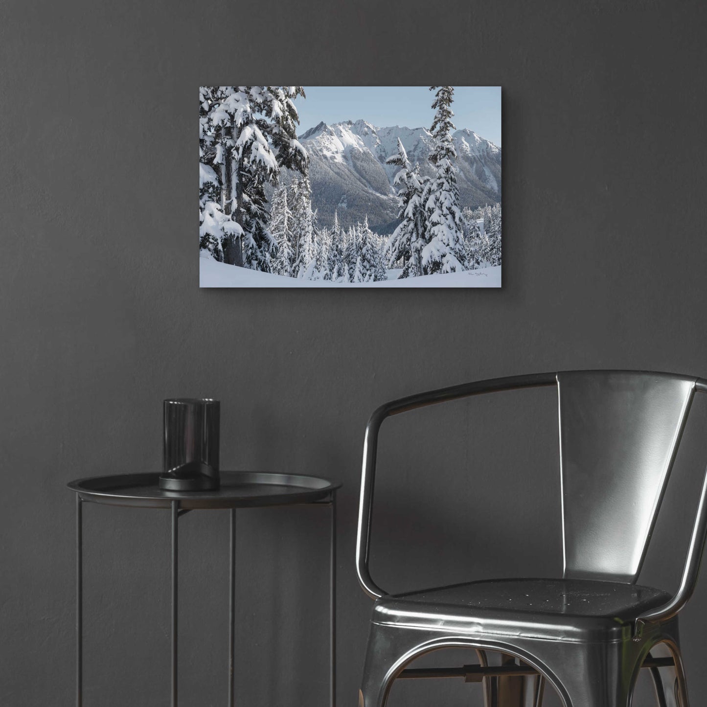 Epic Art 'Nooksack Ridge in Winter' by Alan Majchrowicz, Acrylic Glass Wall Art,24x16