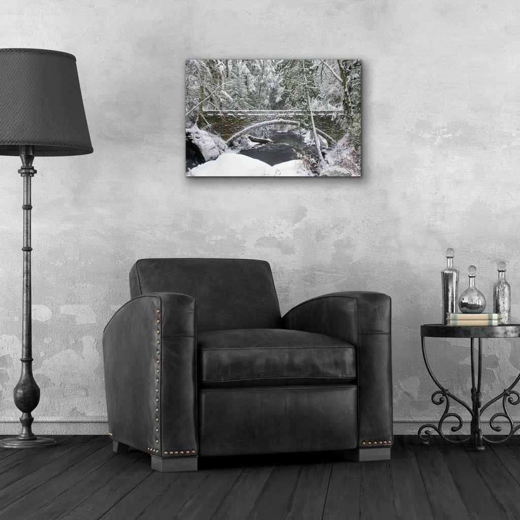 Epic Art 'Whatcom Creek Bridge' by Alan Majchrowicz, Acrylic Glass Wall Art,24x16