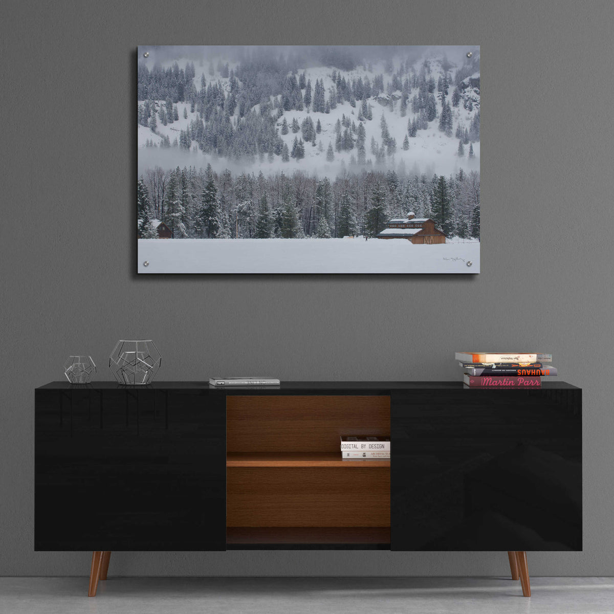 Epic Art 'Methow Valley Barn' by Alan Majchrowicz, Acrylic Glass Wall Art,36x24