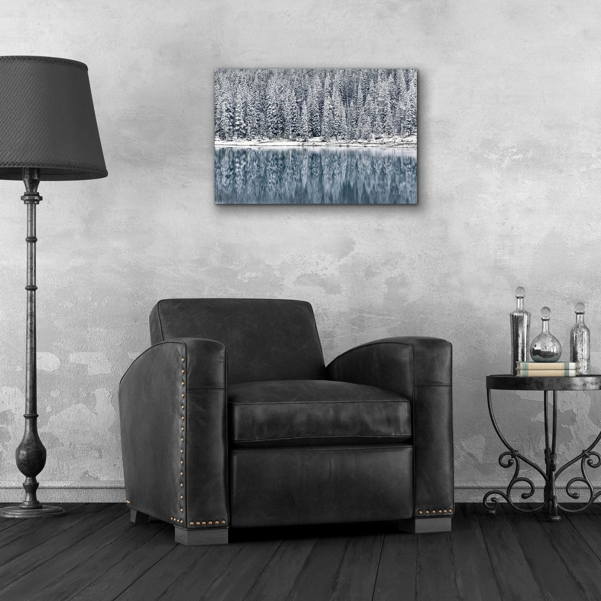 Epic Art 'Winter Reflections' by Alan Majchrowicz, Acrylic Glass Wall Art,24x16