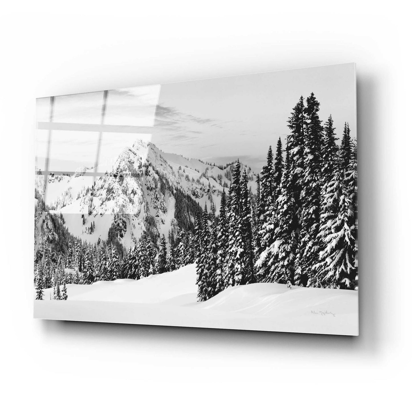 Epic Art 'Tatoosh Range BW' by Alan Majchrowicz, Acrylic Glass Wall Art,24x16