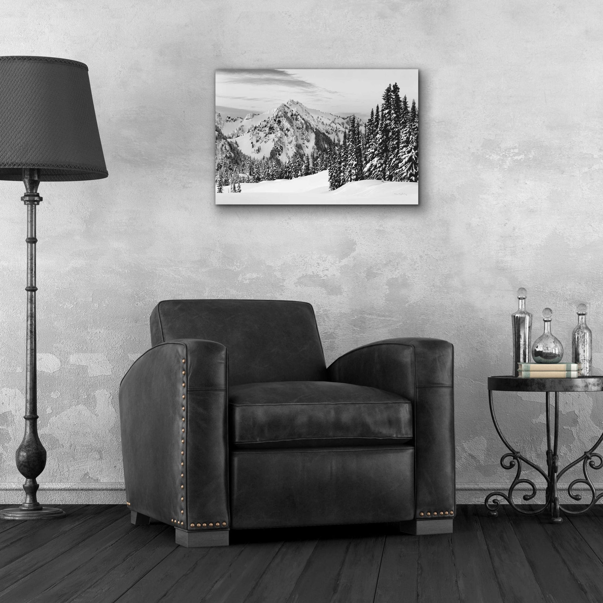 Epic Art 'Tatoosh Range BW' by Alan Majchrowicz, Acrylic Glass Wall Art,24x16