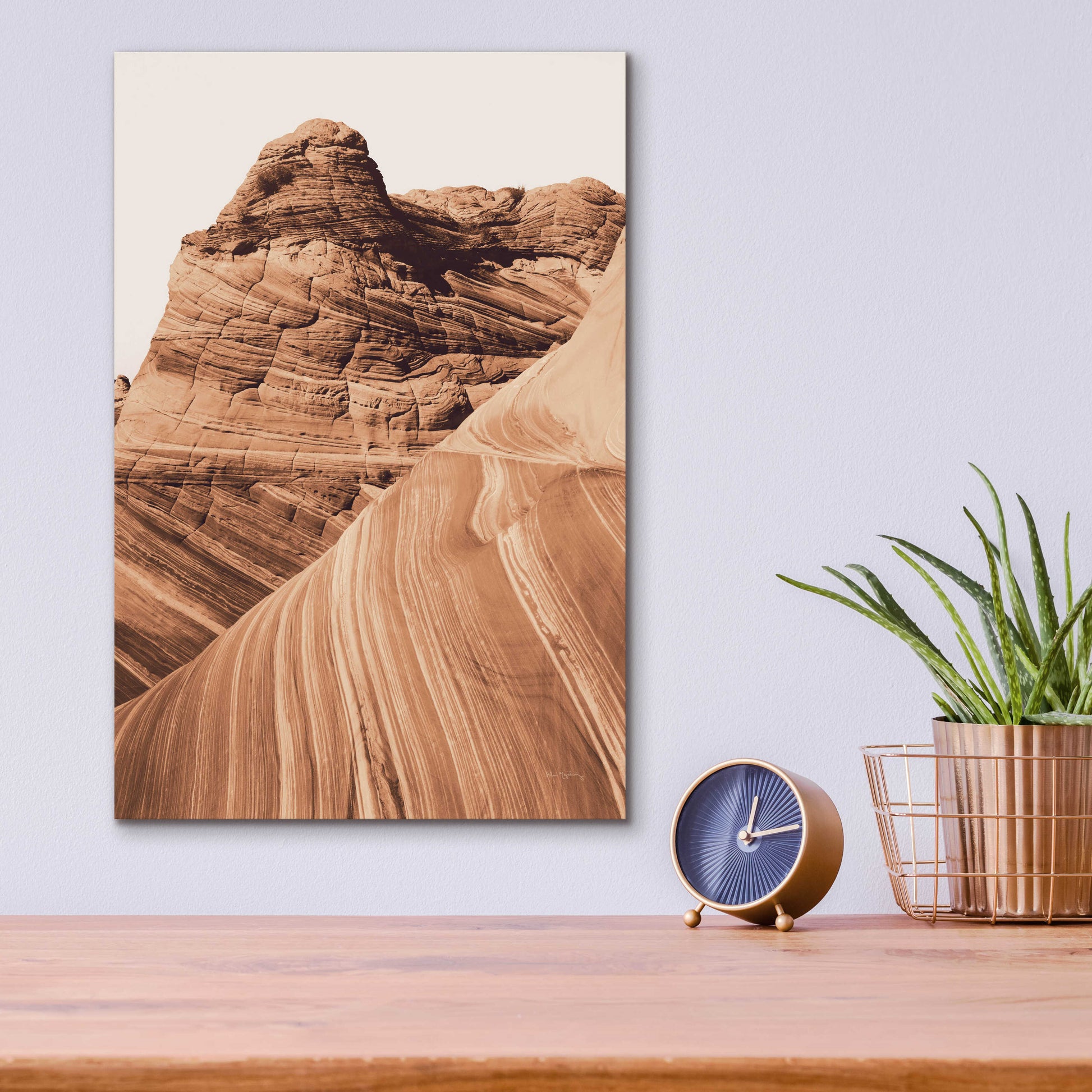 Epic Art 'Coyote Buttes I Autumn' by Alan Majchrowicz, Acrylic Glass Wall Art,12x16