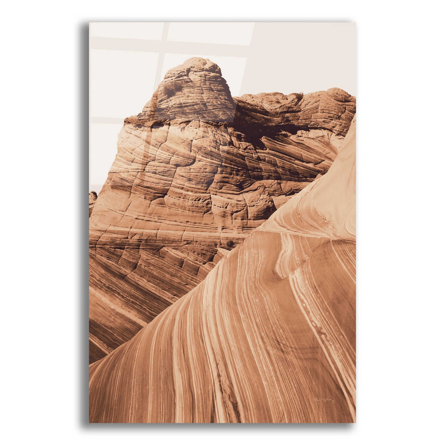 Epic Art 'Coyote Buttes I Autumn' by Alan Majchrowicz, Acrylic Glass Wall Art,12x16