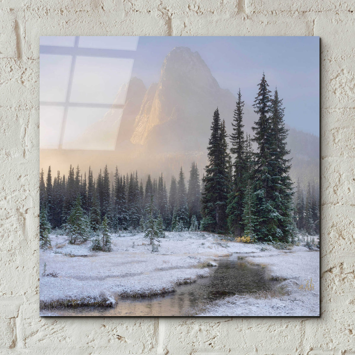 Epic Art 'Bell Mountain North Cascades II' by Alan Majchrowicz, Acrylic Glass Wall Art,12x12