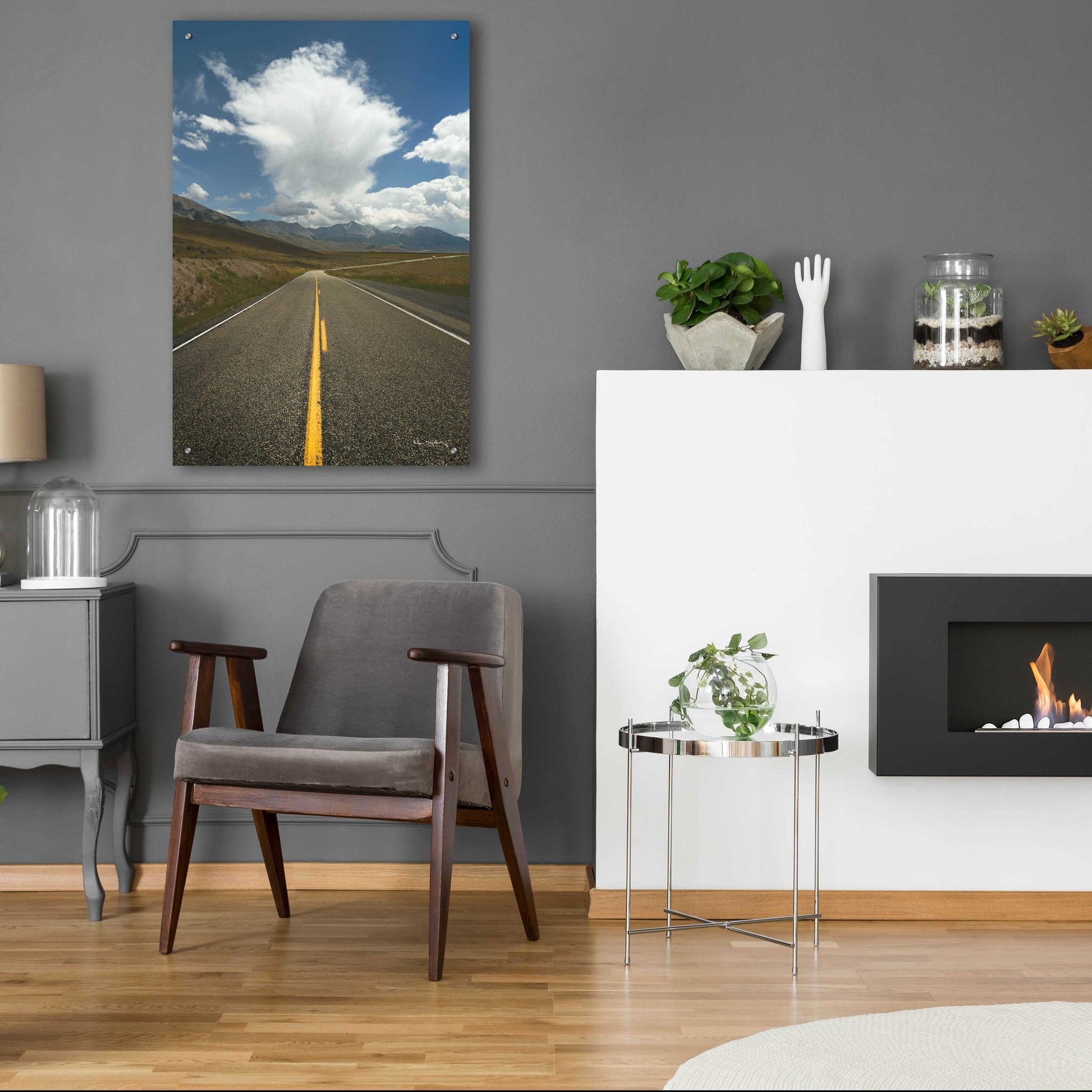 Epic Art 'Highway 93 in Idaho' by Alan Majchrowicz, Acrylic Glass Wall Art,24x36