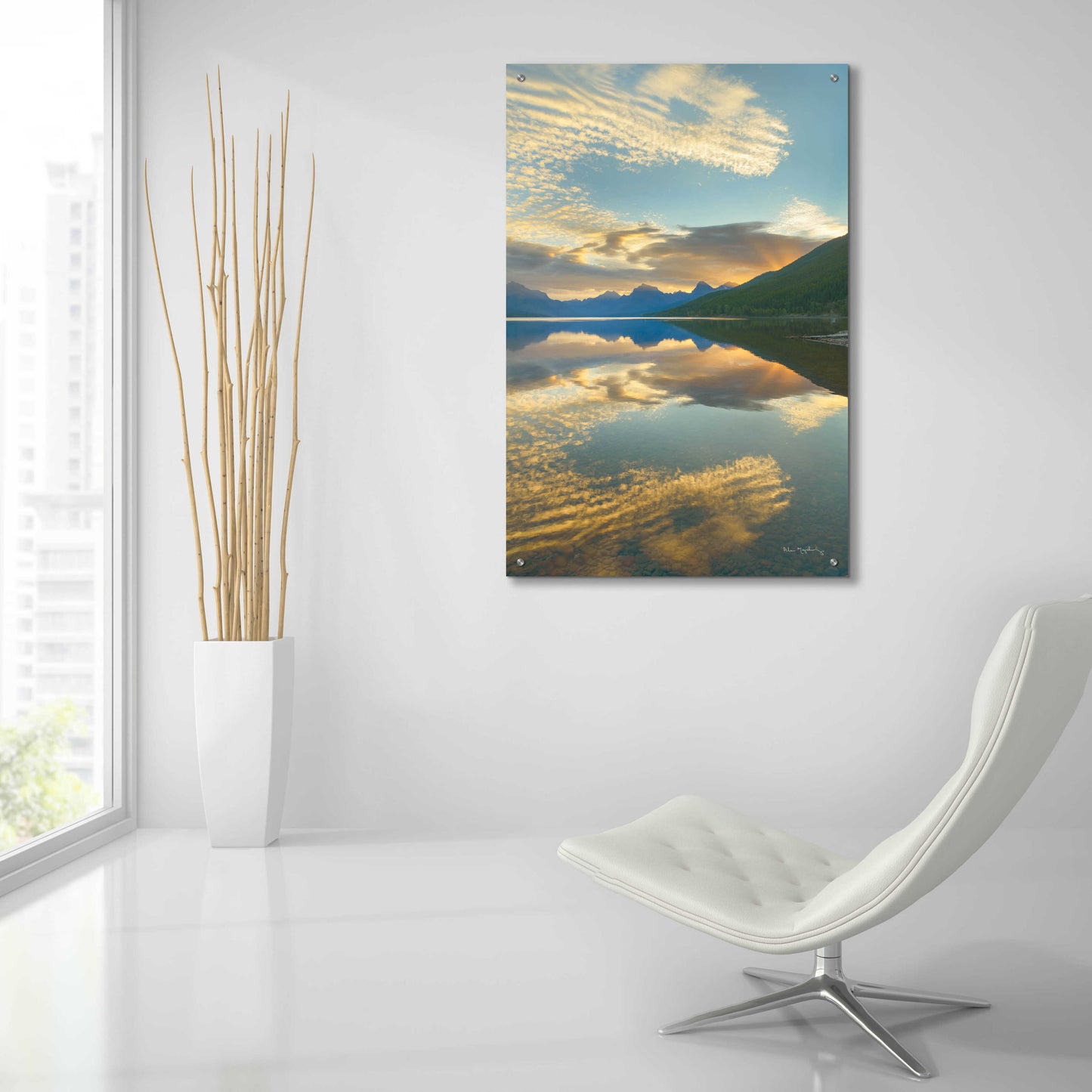 Epic Art 'Montana Sunrise' by Alan Majchrowicz, Acrylic Glass Wall Art,24x36