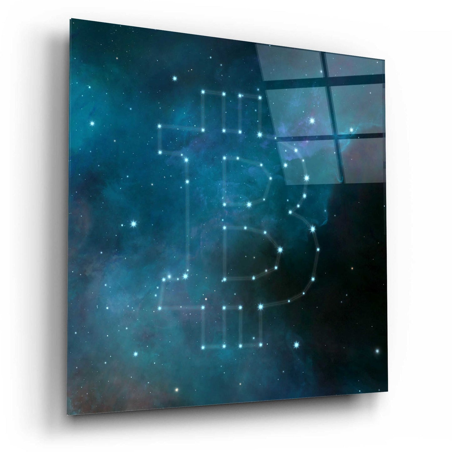 Epic Art 'Bitcoin Constellation II' by Epic Portfolio, Acrylic Glass Wall Art,12x12