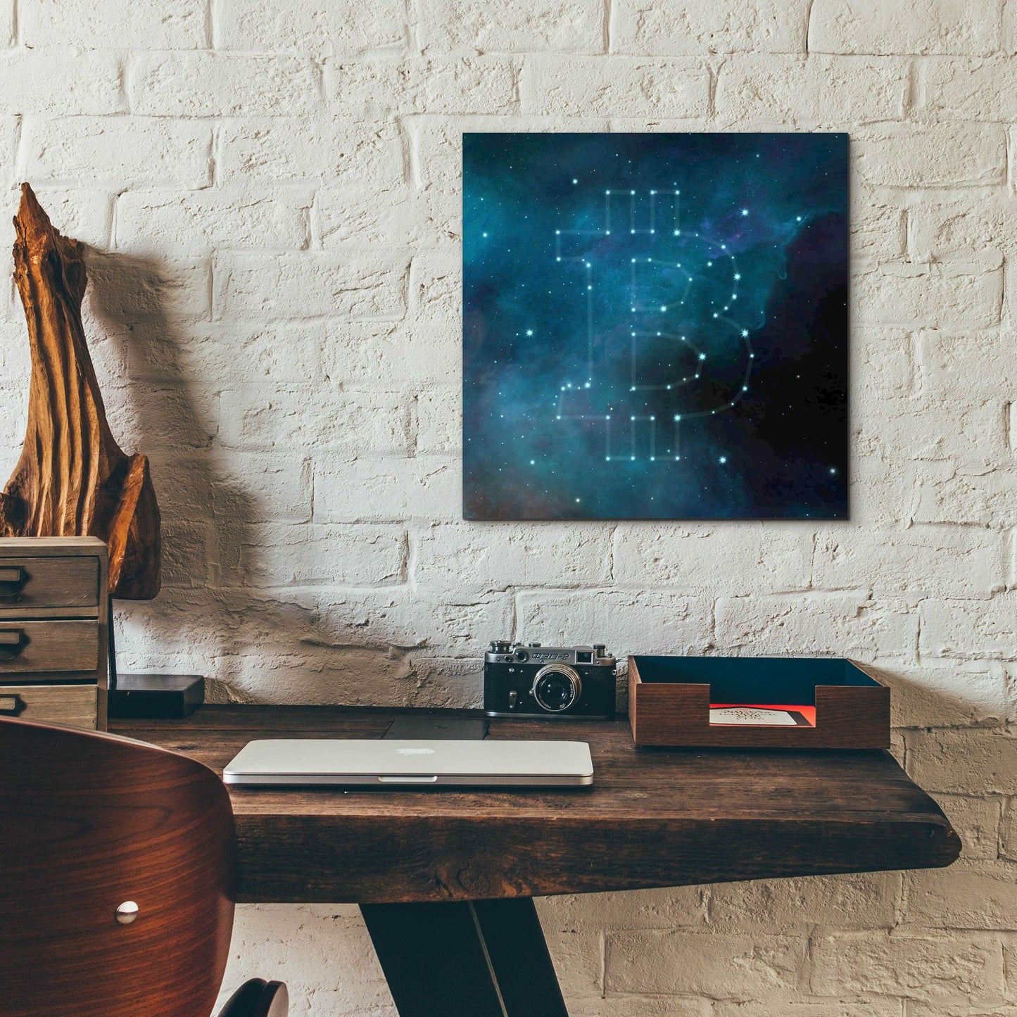 Epic Art 'Bitcoin Constellation II' by Epic Portfolio, Acrylic Glass Wall Art,12x12