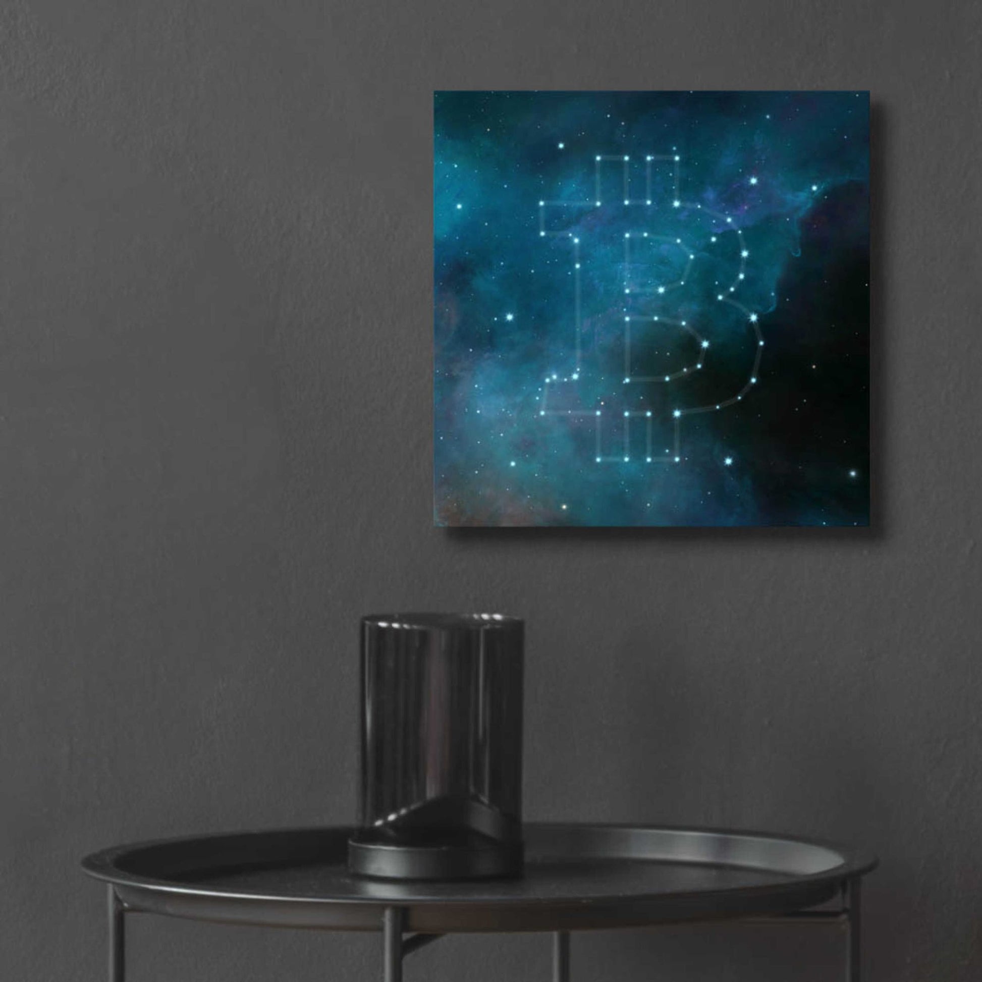 Epic Art 'Bitcoin Constellation II' by Epic Portfolio, Acrylic Glass Wall Art,12x12