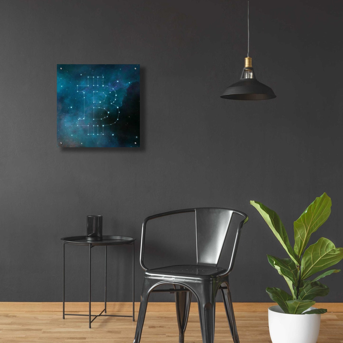 Epic Art 'Bitcoin Constellation II' by Epic Portfolio, Acrylic Glass Wall Art,24x24