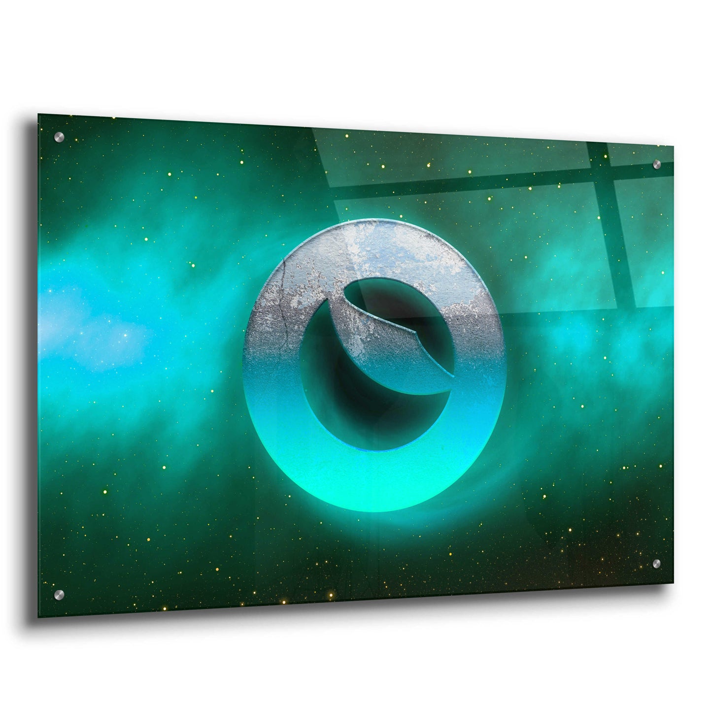 Epic Art 'Cosmic Crypto Luna' by Epic Portfolio, Acrylic Glass Wall Art,36x24