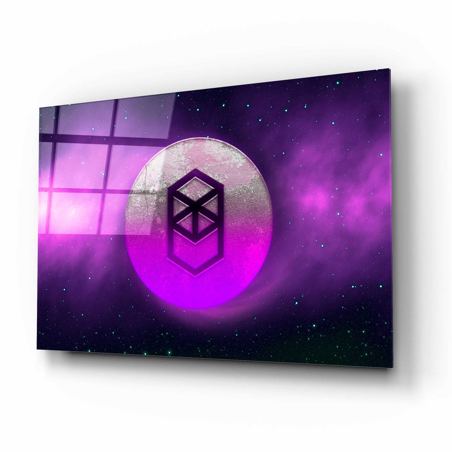 Epic Art 'Cosmic Crypto Fantom' by Epic Portfolio, Acrylic Glass Wall Art,16x12