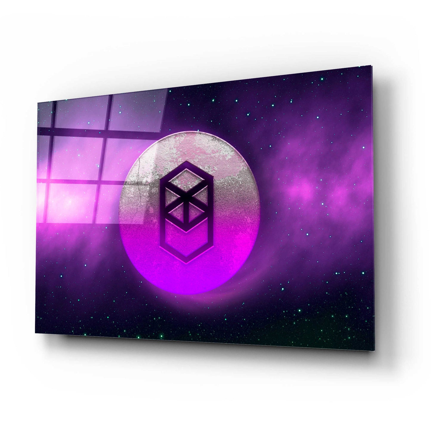 Epic Art 'Cosmic Crypto Fantom' by Epic Portfolio, Acrylic Glass Wall Art,24x16