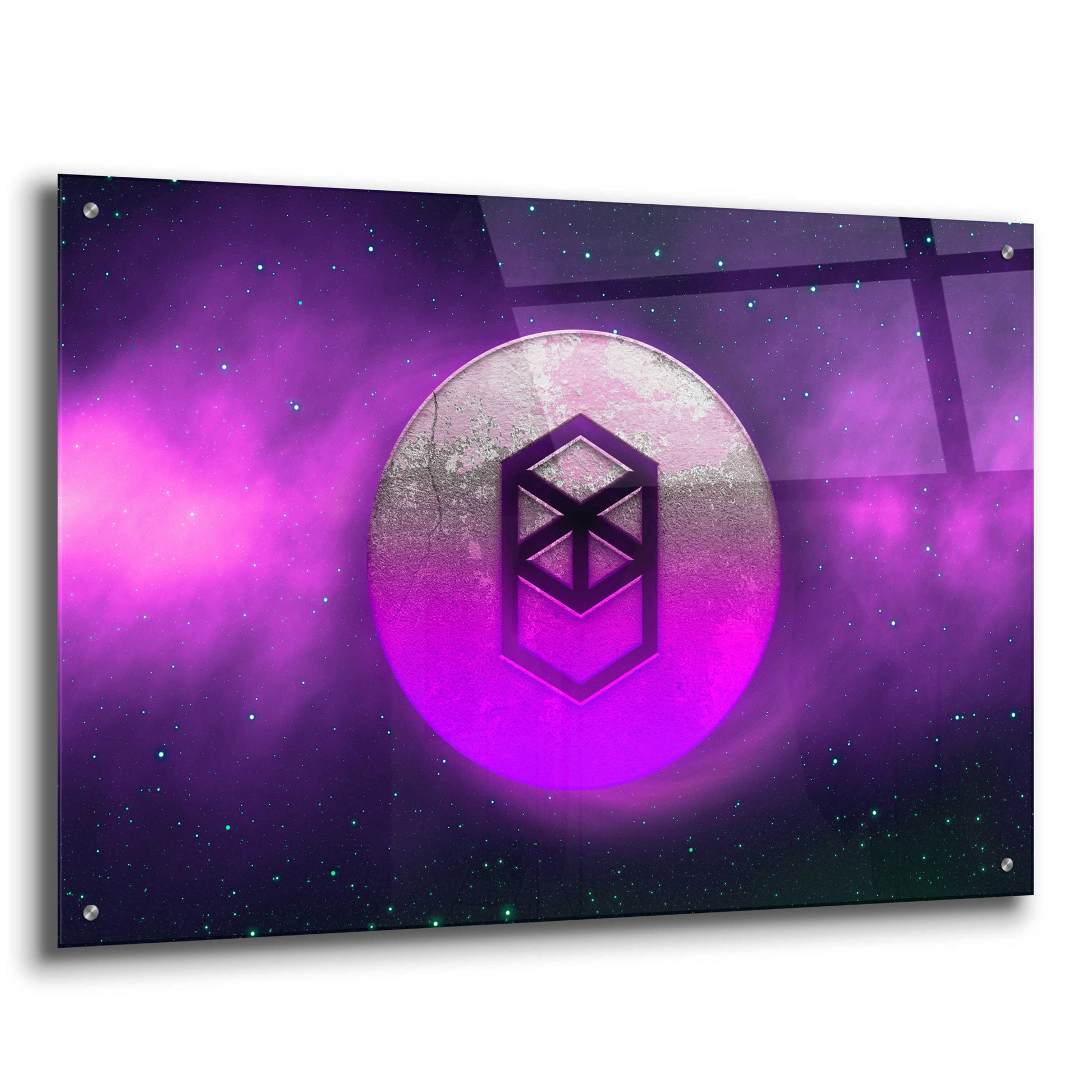 Epic Art 'Cosmic Crypto Fantom' by Epic Portfolio, Acrylic Glass Wall Art,36x24