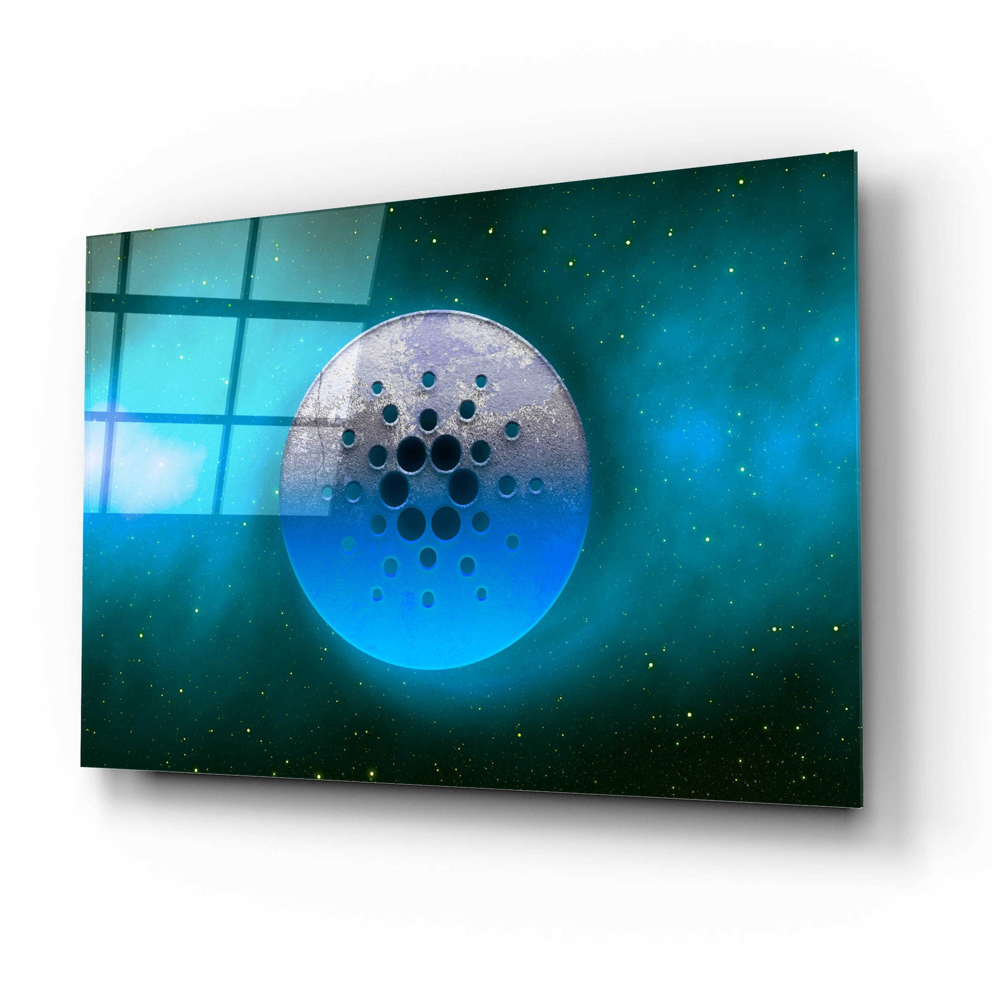 Epic Art 'Cosmic Crypto Cardano' by Epic Portfolio, Acrylic Glass Wall Art,16x12