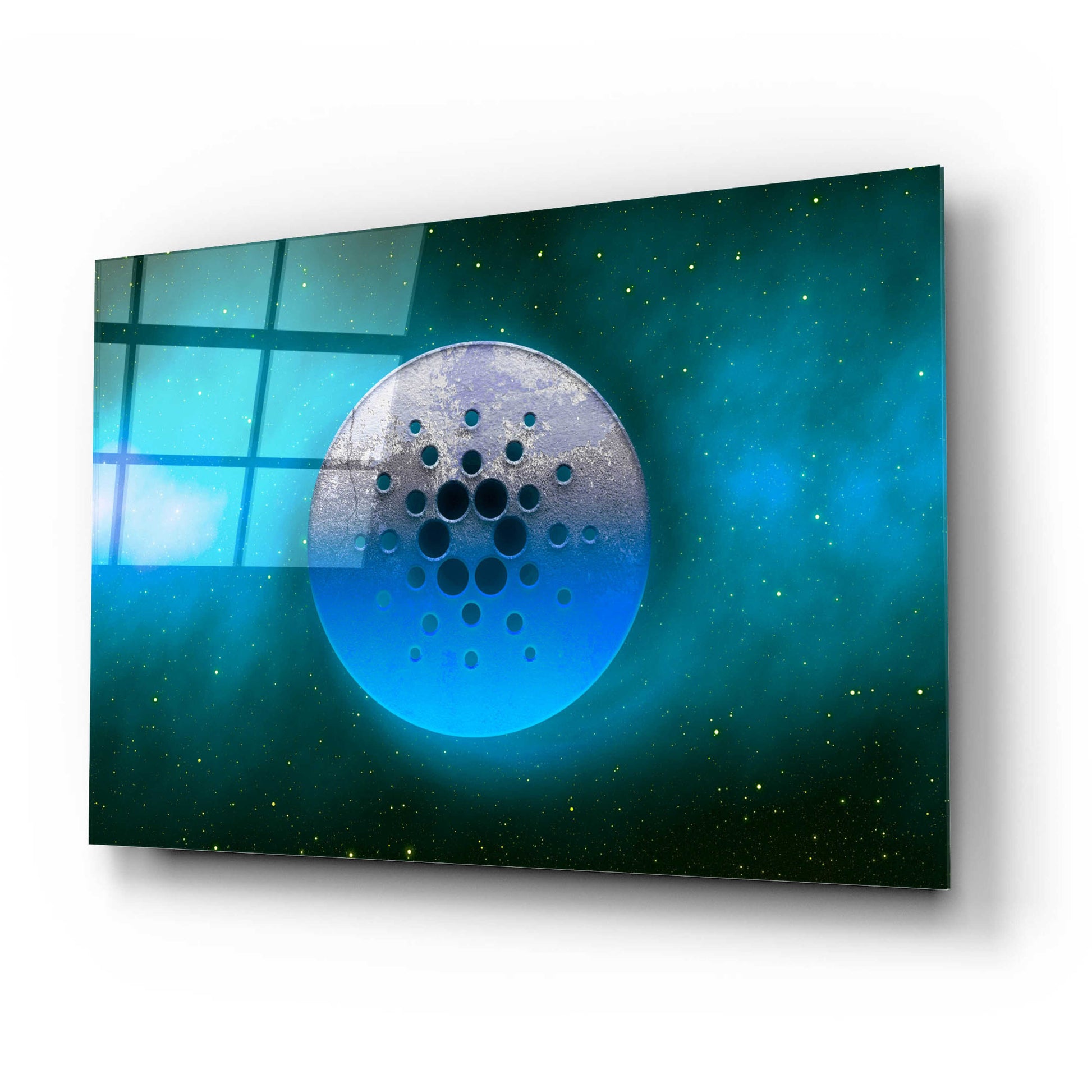Epic Art 'Cosmic Crypto Cardano' by Epic Portfolio, Acrylic Glass Wall Art,24x16
