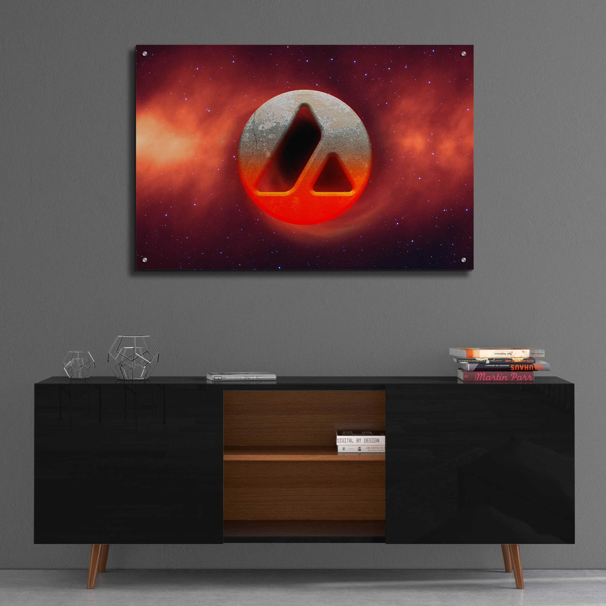 Epic Art 'Cosmic Crypto Avalanche' by Epic Portfolio, Acrylic Glass Wall Art,36x24