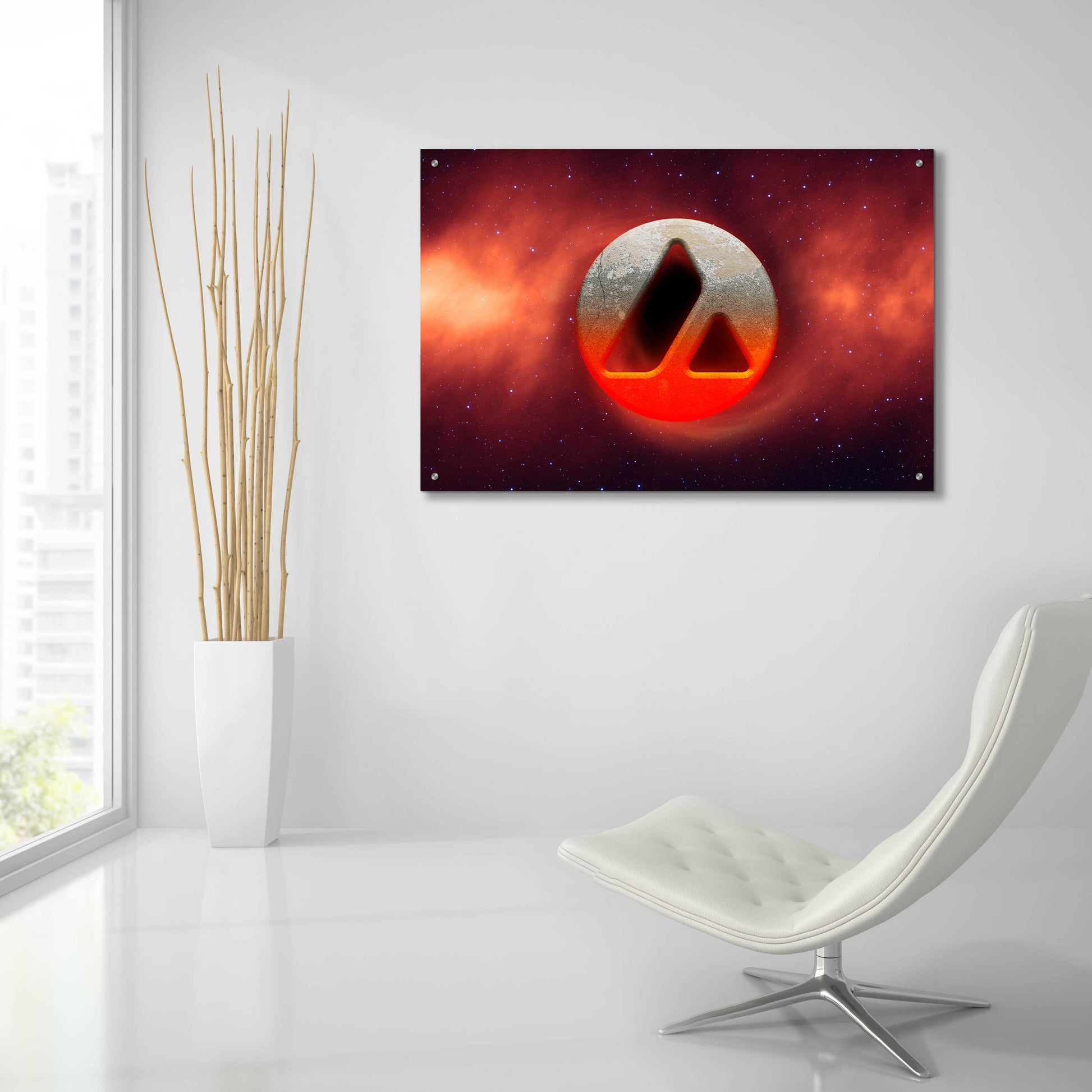 Epic Art 'Cosmic Crypto Avalanche' by Epic Portfolio, Acrylic Glass Wall Art,36x24