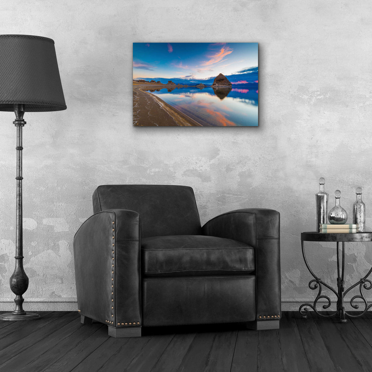 Epic Art 'Pyramid Lake Nevada 4' by Edin Chavez, Acrylic Glass Wall Art,24x16